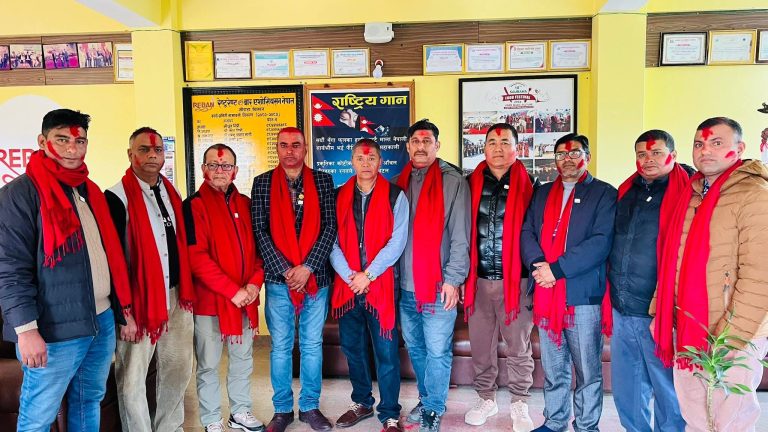 REBAN Sauraha Welcomes Shambhu Prasad Mali as New President