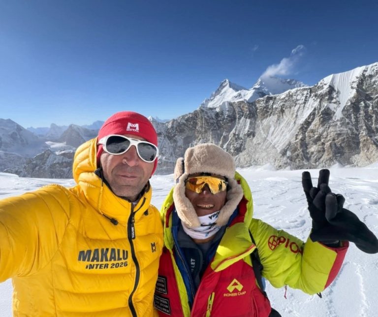 Renowned Nepali Mountaineer Sanu Sherpa and Iranian Climber Abolfazl Gozali