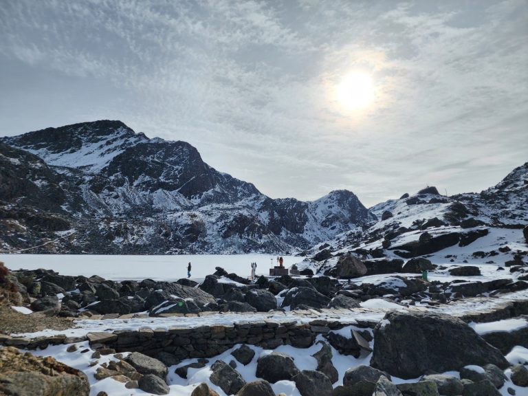 Ice Formation on Gosainkunda Lake Raises Safety Concerns for Pilgrims