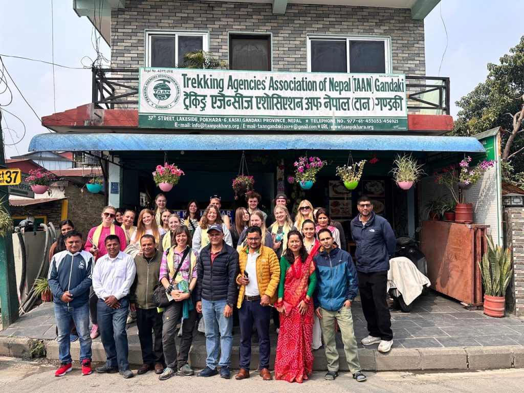 TAAN Gandaki Welcomes Austrian Students in Dynamic Tourism Knowledge Exchange