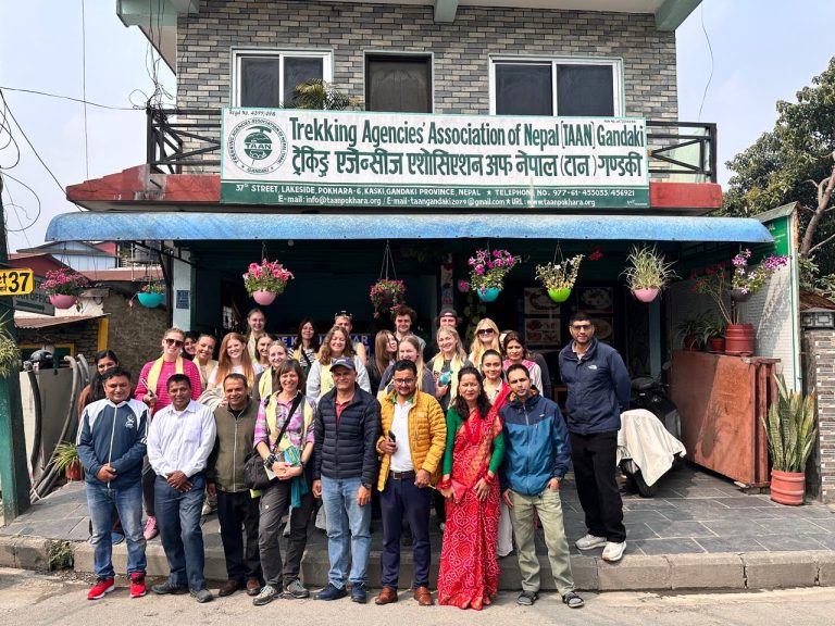TAAN Gandaki Welcomes Austrian Students in Dynamic Tourism Knowledge Exchange