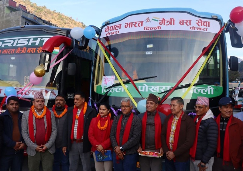 Direct Beni–New Delhi Bus Service Launched to Boost Cross-Border Tourism