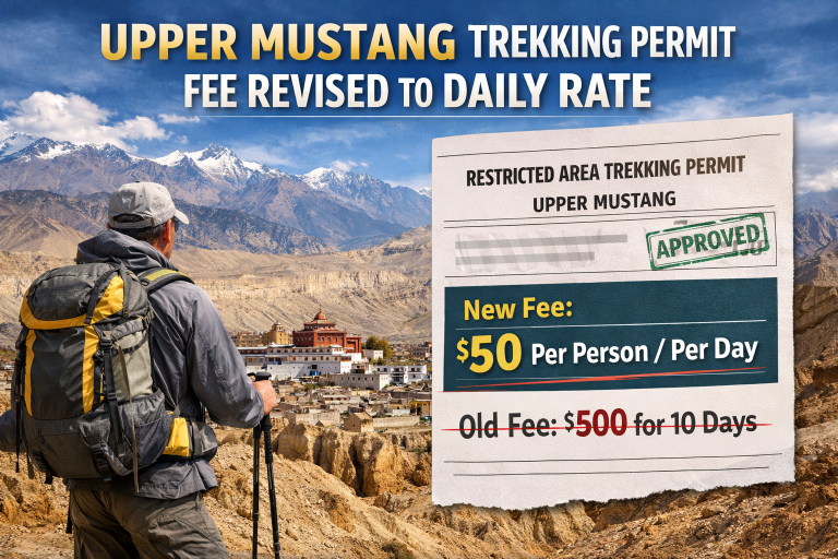 Upper Mustang Opens Up: Trekking Permit Fee Revised with Flexible Daily Pricing