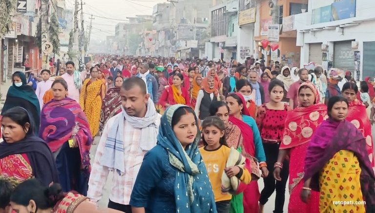 Sacred Journey Advances: Mithila Madhyama Parikrama Triumphantly Enters Dhanusha