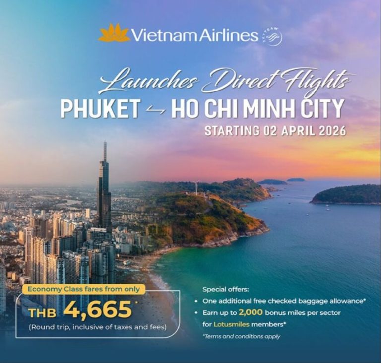 Vietnam Airlines Launches Direct Phuket–Ho Chi Minh City Route