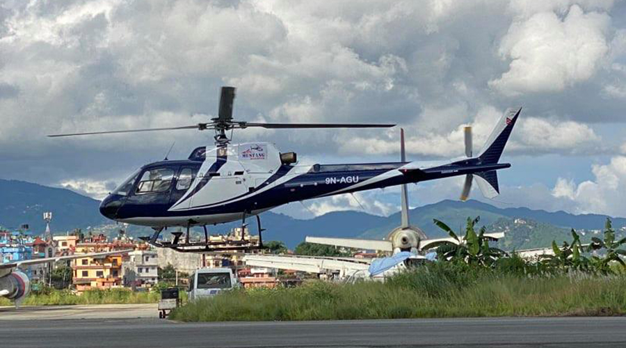 Mustang Air Helicopter Goes Missing in Dolakha’s Lapcha Area