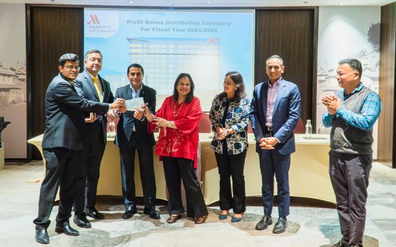 Kathmandu Marriott and Fairfield by Marriott Distribute Annual Profit Bonuses to Employees