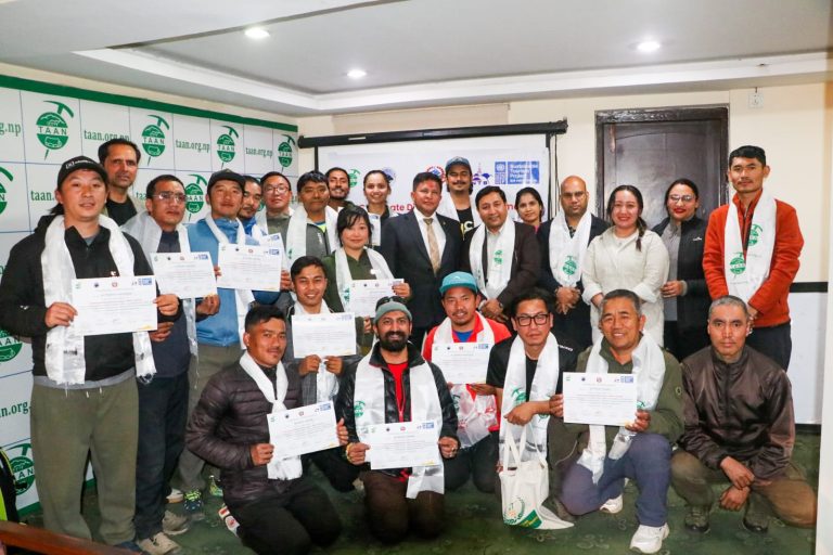 TAAN Concludes 10-Day Trekking-Based Search & Rescue Training