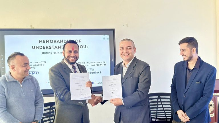 Swisscontact and NTHMC Partner to Strengthen Tourism and Hospitality Education