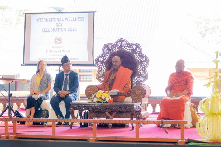 Nepal and Sri Lanka Mark First International Wellness Day at Gangaramaya Temple in Colombo