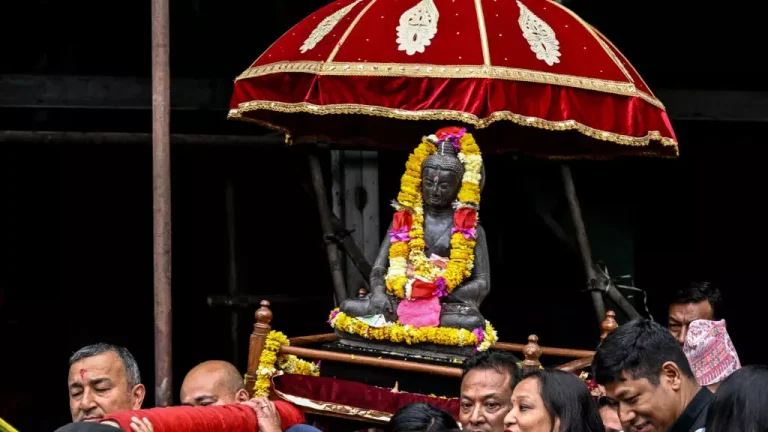 13th-Century Buddha Idol Reinstalled at Nhuchhe Baha After Nearly Five Decades