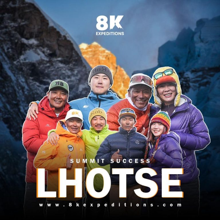 Chinese Team Successfully Summits Lhotse After Back-to-Back Everest Climb
