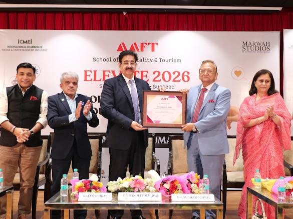 Tourism Icon Dr. Subhash Goyal Appointed Dean Industry at AAFT During ELEVATE 2026