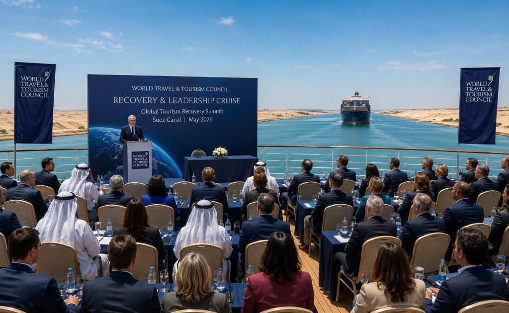 Global Tourism Leaders Convene Aboard Crystal Serenity for Historic Recovery Summit Through Suez Canal