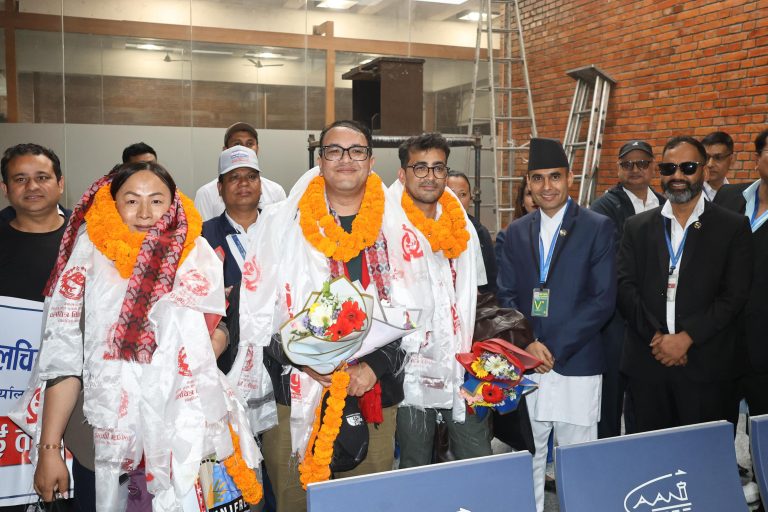 Cannes Award-Winning Film ‘Elephant in the Fog’ Team Arrives in Nepal, Ministers Welcome at Airport