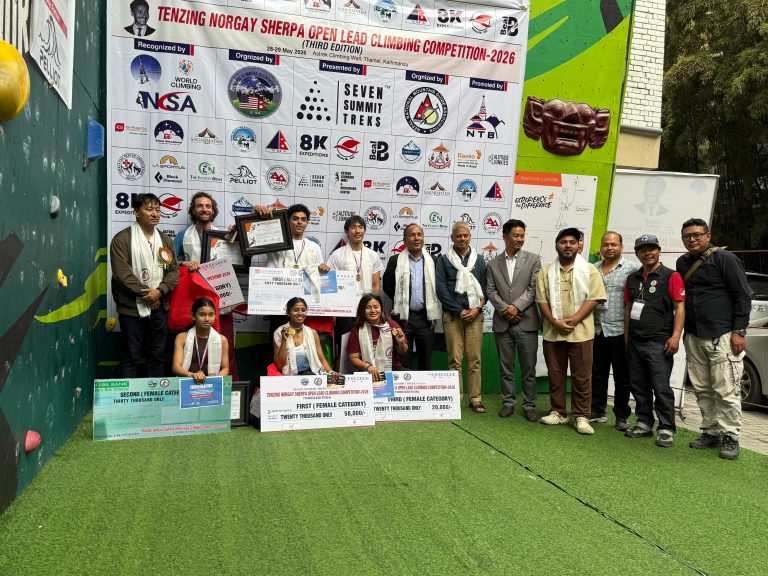Kathmandu Hosts Thrilling Finale of Tenzing Norgay Sherpa Lead Climbing Championship