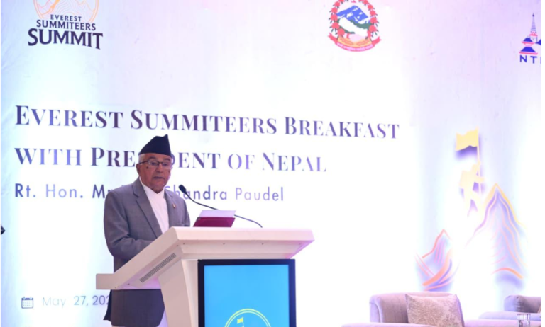 President Paudel Calls for Sustainable Himalayan Tourism and Strong Climate Action