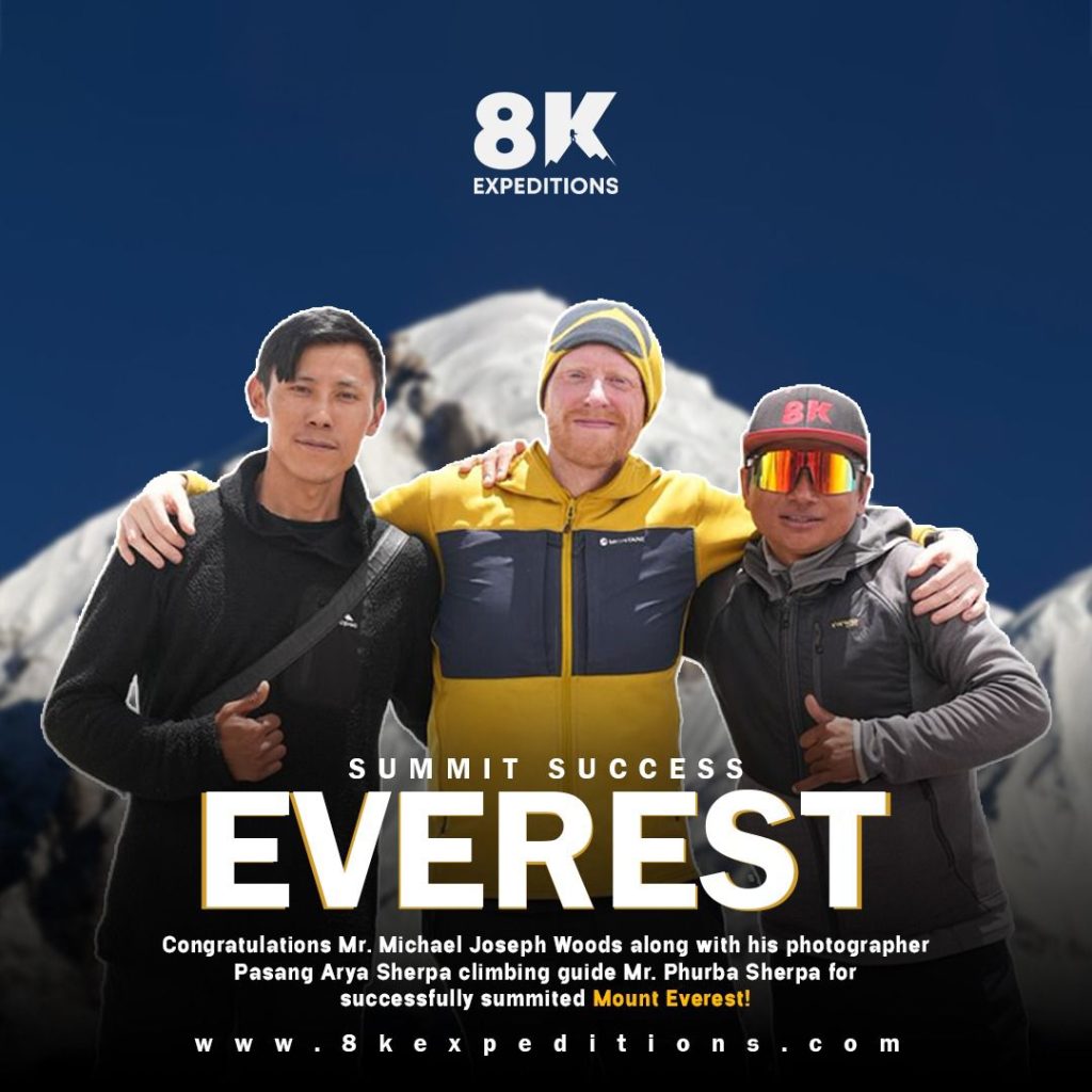 British Deaf Mountaineer Michael Joseph Woods Summits Everest