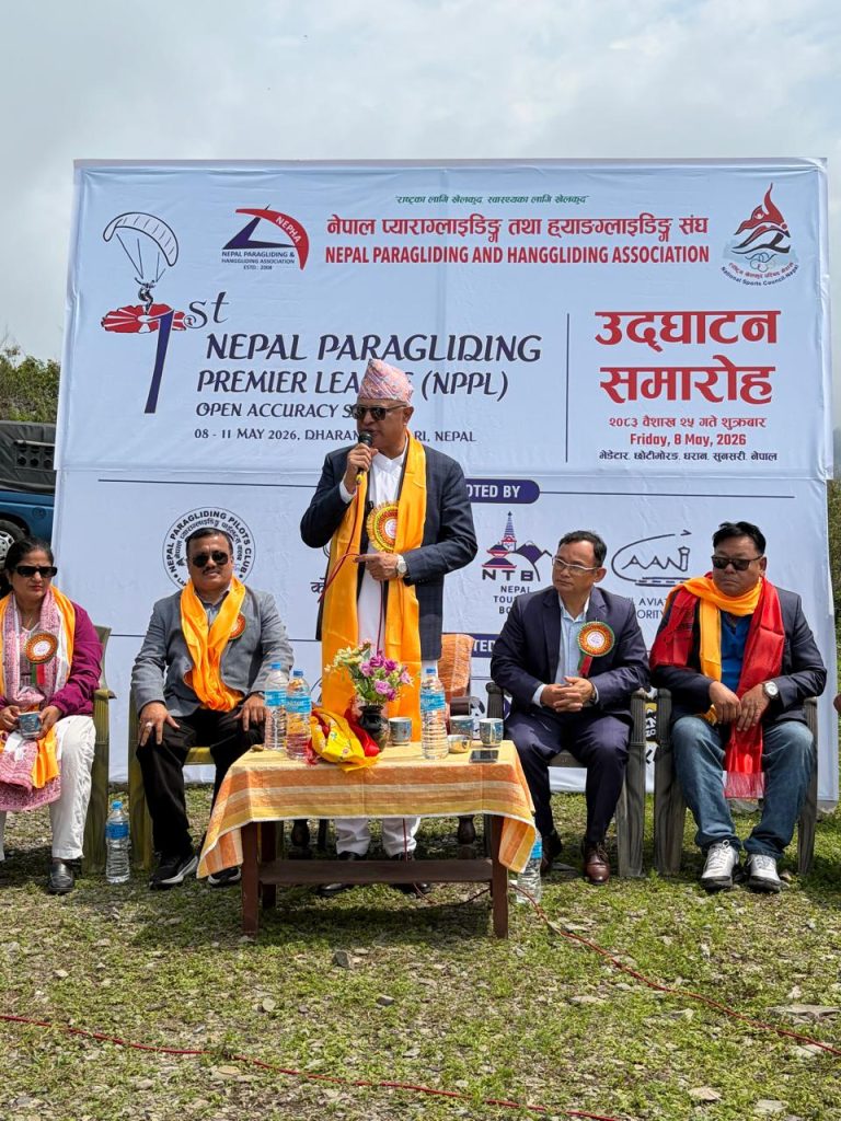 Nepal Paragliding Premier League Begins in Dharan