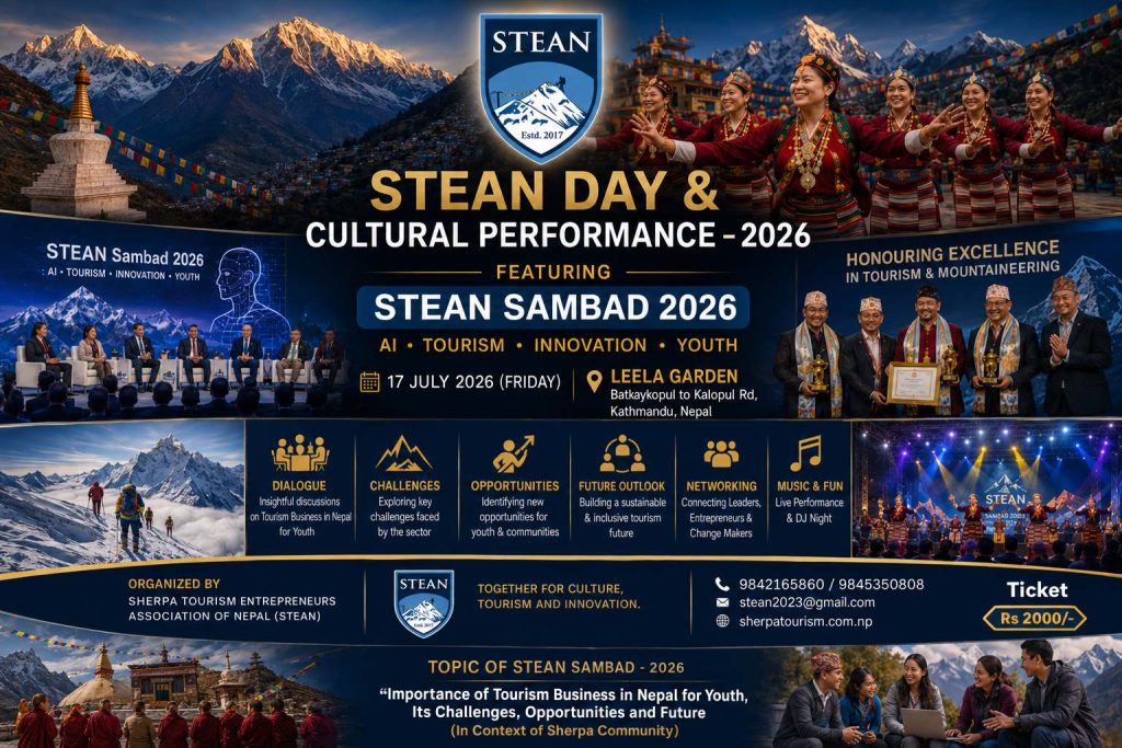 STEAN Day Cultural Performance 2026 to Celebrate Sherpa Heritage and Spark Youth Tourism Dialogue