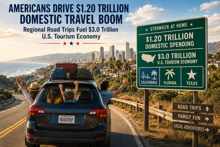 Inside America’s Travel Shift: $1.20 Trillion Spending Surge as International Routes Collapse