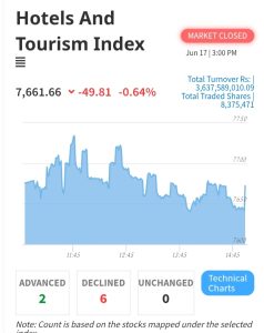 Hotels and Tourism Index Extends Decline Amid Flat NEPSE Trading