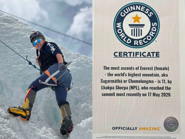 Lhakpa Sherpa Sets Guinness World Record with 11 Everest Ascents, Becomes Most Successful Female Climber