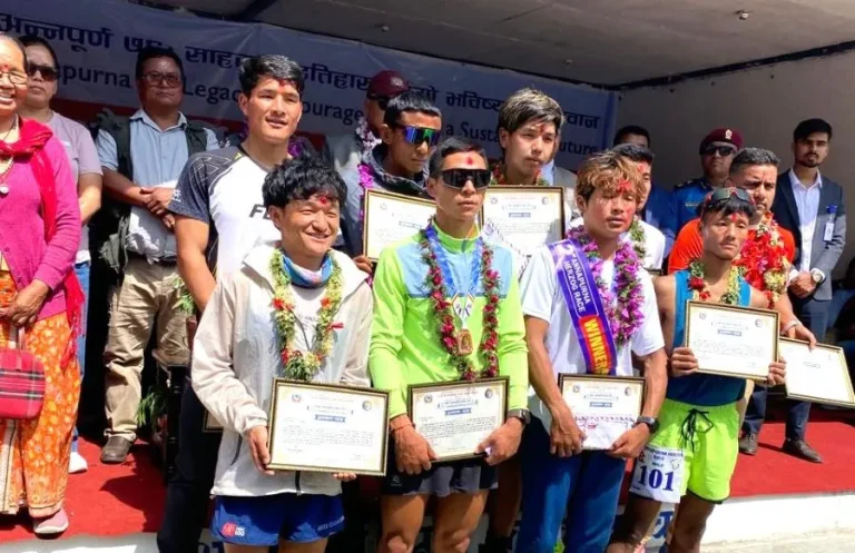 Ramesh Limbu and Sunsari Rokka Win Second Annapurna Herzog Trail Race in Narchyang