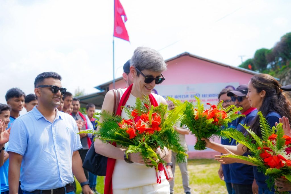 Swiss Ambassador Visits Kumar Balram Memorial Hostel, Praises Community Education Model in Kavre