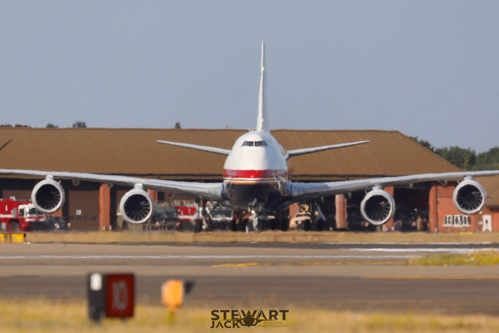 New Boeing VC-25B Presidential Aircraft Makes Historic First Visit to RAF Mildenhall