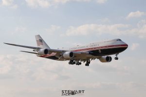 New Boeing VC-25B Presidential Aircraft Makes Historic First Visit to RAF Mildenhall