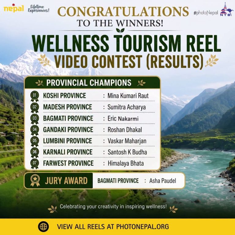 Nepal Tourism Board Announces Winners of Wellness Reel Contest 2026