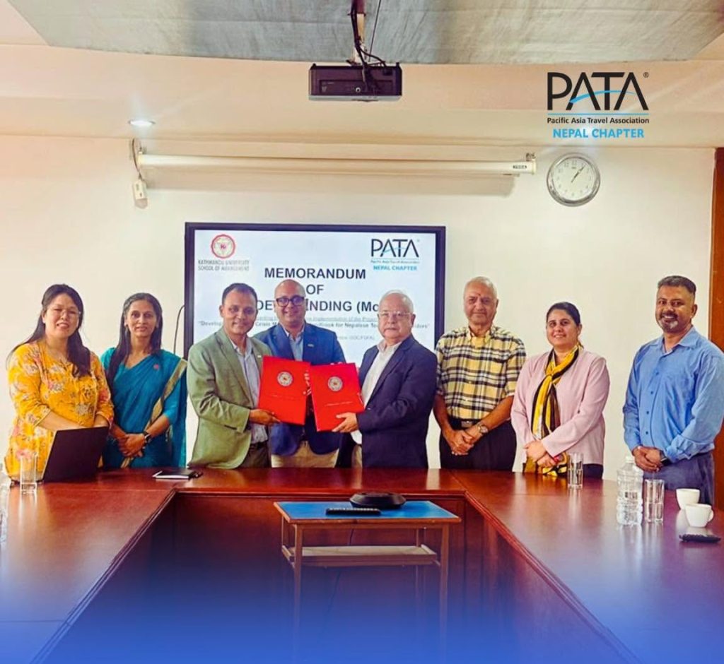 PATA Nepal, KUSOM and Switzerland Sign MoU to Develop Tourism Crisis Management Handbook