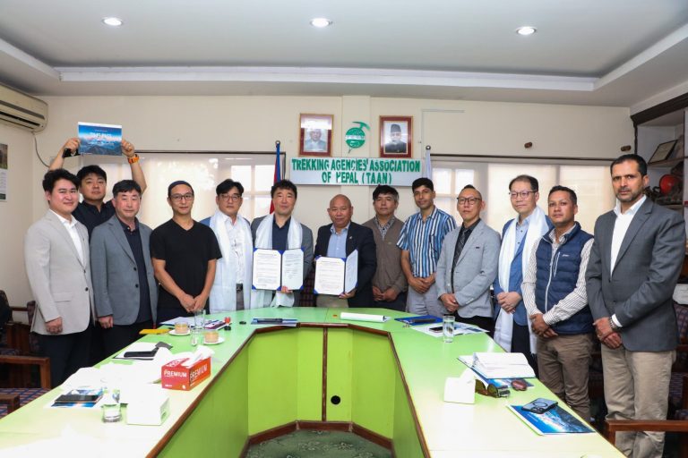 TAAN Partners with South Korean Firm to Introduce AI-Based Digital Safety System for Safer Trekking in Nepal