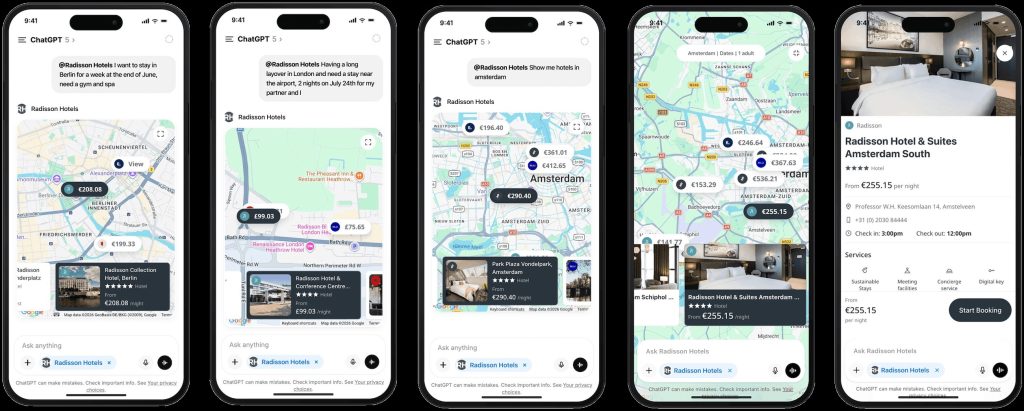 Radisson Hotel Group and Accenture Launch AI-Powered Hotel Discovery App in ChatGPT, Redefining Digital Travel Planning