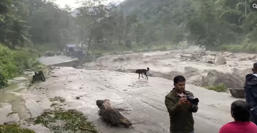 Flood Washes Away Road to Ghandruk, Leaving Hundreds of Tourists Stranded