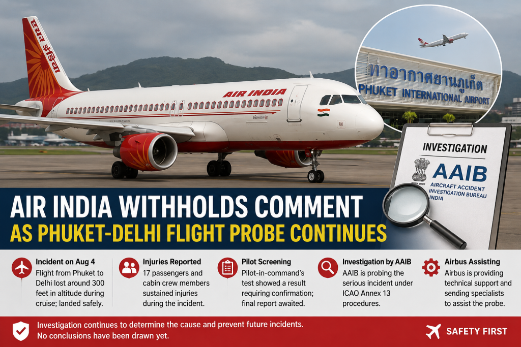 Air India Faces Questions as Phuket-Delhi Flight Investigation Deepens