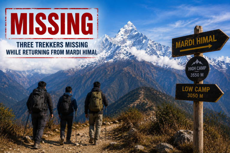 Three Trekkers Reported Missing While Returning from Mardi Himal Trek