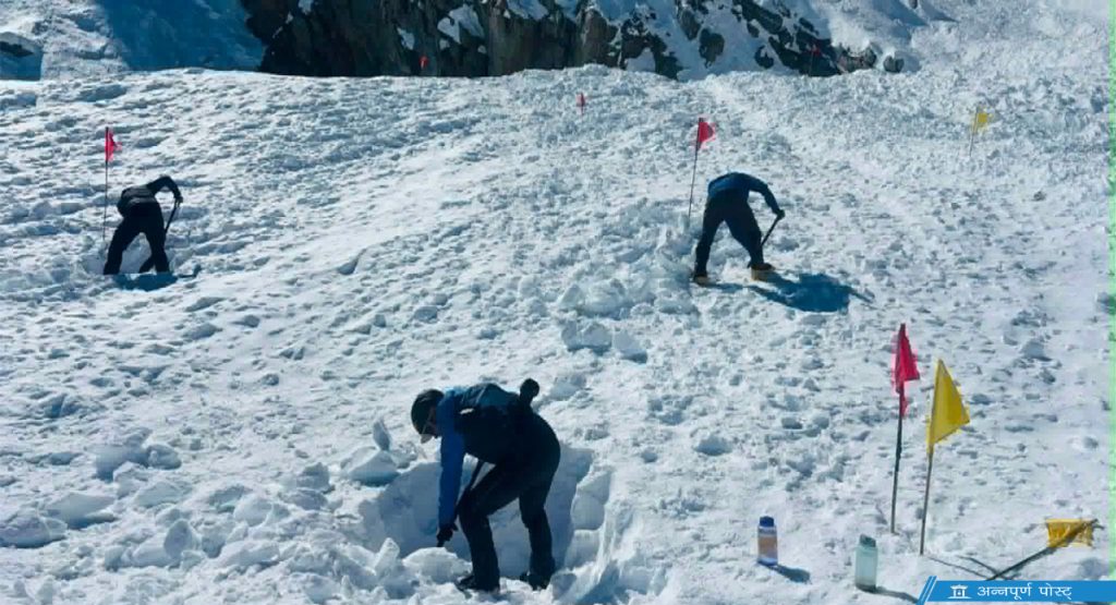 Five bodies recovered from Yalung-Ri avalanche site in Dolakha