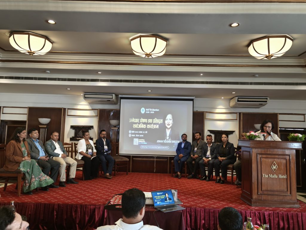Jiswan Tuladhar Shrestha Unveils 12-Point Agenda for NATTA Leadership, Pledges Smart and Secure Travel Trade