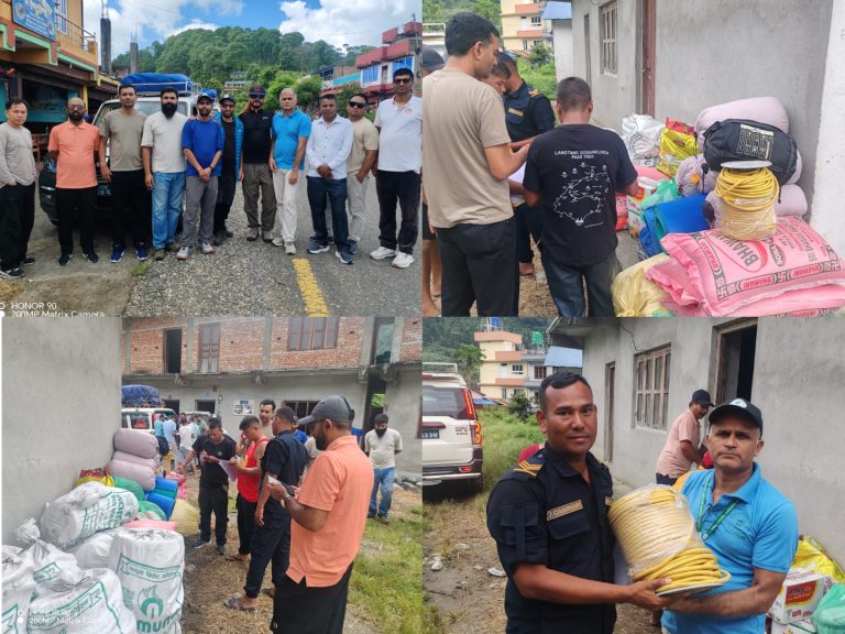 TAAN Gandaki Delivers Relief Materials to Flood-Affected Tupche in Nuwakot
