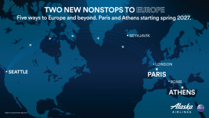 Alaska Airlines to Expand Seattle Network with New Athens and Paris Flights