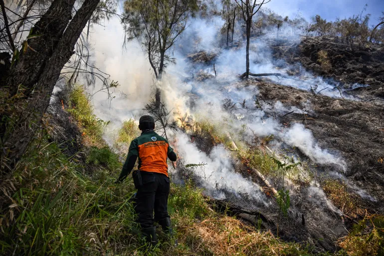 Mount Bromo wildfire forces tourism shutdown as new hotspots emerge