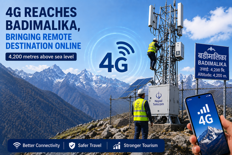 4G Reaches Badimalika, Bringing Remote Tourism Destination Online