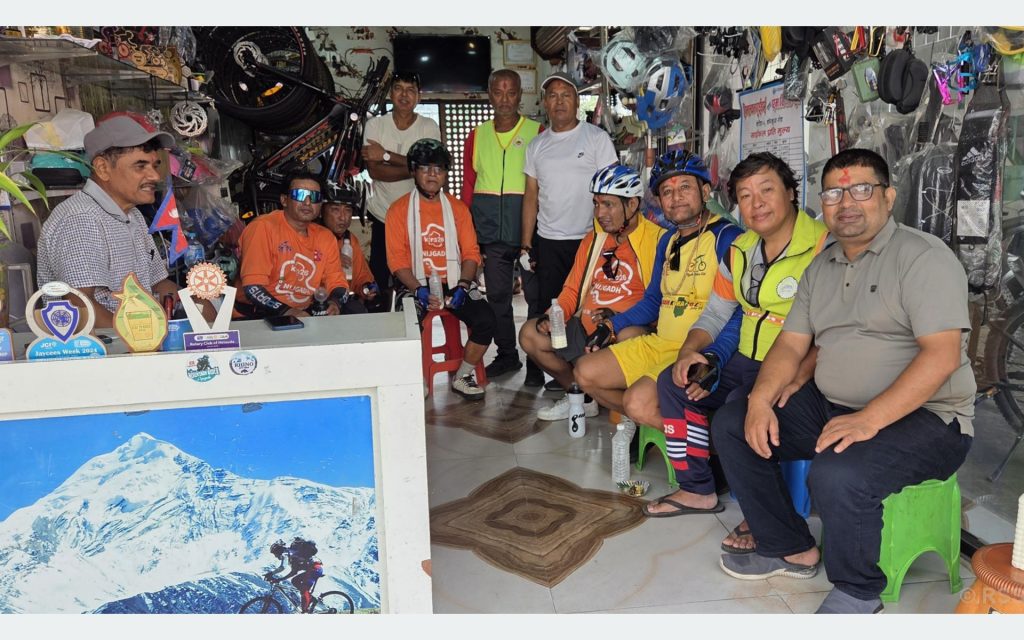 Hetauda Cyclists Promote Domestic Tourism Through Lamjung Ride