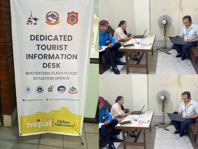 NATTA Leads Coordinated Tourism Response as NTB Sets Up Help Desk for Bhote Koshi Flood-Affected Tourists