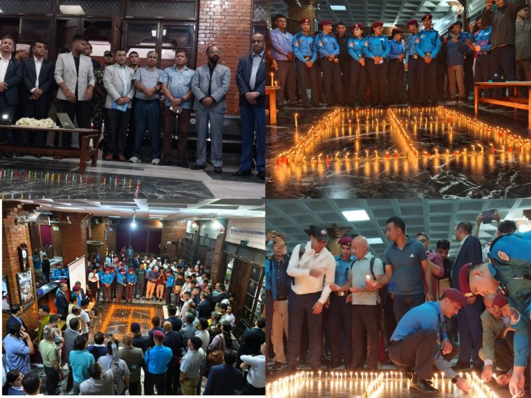 Tourism Board Lights Candles in Tribute to Bhotekoshi and Trishuli Flood Victims