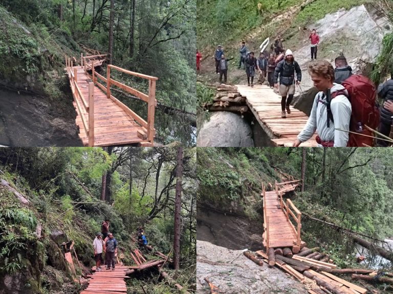 New Wooden Bridge In Chumnubri Restricts Mule And Horse Movement