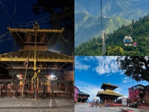 Trishuli River Erosion Damages Road Near Manakamana Cable Car, Service Halted