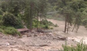 Manaslu Trek Severed As Flash Flood Destroys Bridge And Homes In Gorkha